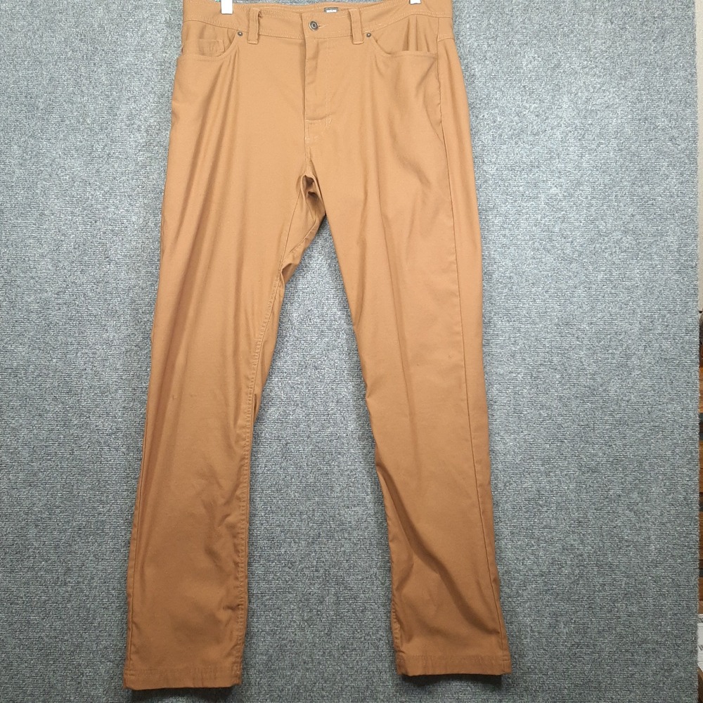 Prana Brion Slim Fit Pants 36/34 Brown Mens Outdoor Hiking Workwear